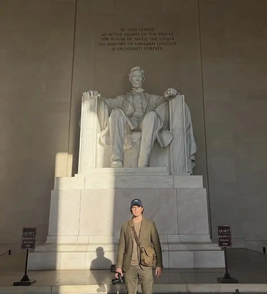 Historic Lincoln Memorial viewed from the Reflecting Pool