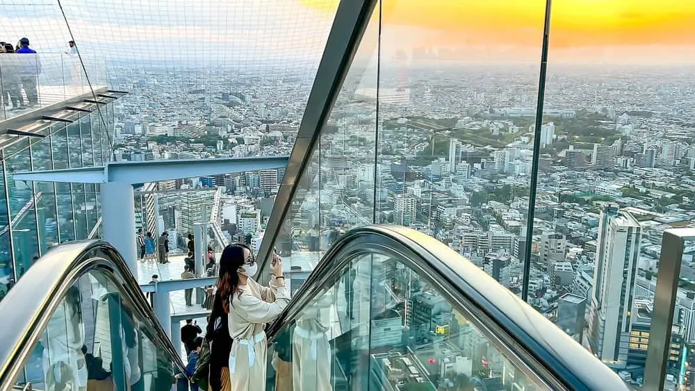 Shibuya Sky rooftop viewpoint overlooking Tokyo